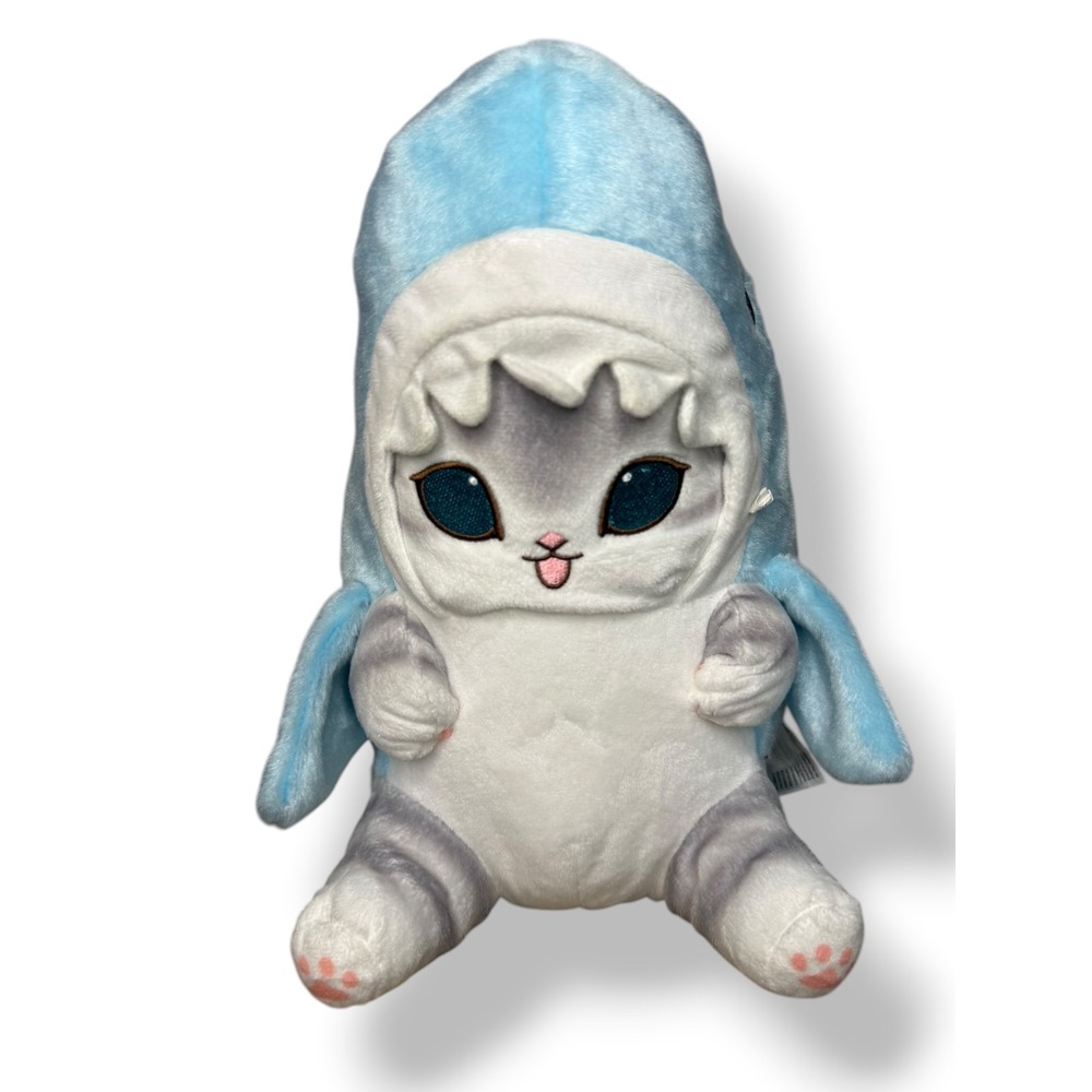 Mofusand Pastel Blue Shark Meow Big Plush‎ Japan 11" Parade